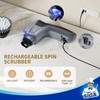 MR.SIGA Electric Spin Scrubber for Kitchen and Bathroom Cleaning, Waterproof
