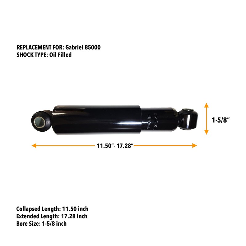 2 PCS TORQUE Heavy Duty Shock Absorber for HENDRICKSON Intraax,