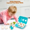 Matching Dinosaur Eggs Baby Toys - 6 Pcs Shape &