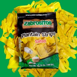 Sweet Plantain Chips | Healthy Crunchy Daily Snack | Natural, Gluten Free, Vegan, Zero Trans Fat | Sweet Plantain Strips (Sea Salt)