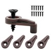Pocoxll 50 Pack Brown Glass Window Retainer Clips，Mirror Fixing Clips（Includes