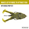 LUNKERHUNT Frog Fishing Lure for Bass Fishing | Realistic Frog