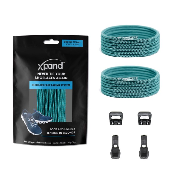 XPAND Round Lacing. Elastic No Tie Shoelaces - Quick Release