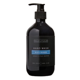 Field + Fleur Hand Wash by Hillhouse Naturals - Aromatic and Nourishing Hand Soap, Infused with Natural Aromatherapy Essential Oils -15 oz. (Blue Seaside)