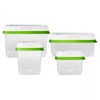Rubbermaid FreshWorks Produce Saver, Medium and Large Storage Containers, With