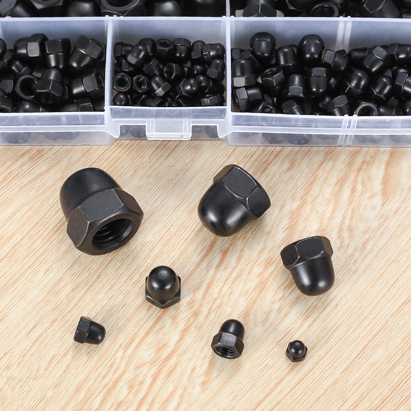 Cap Nuts High Shape Set, 235 Pieces Stainless Steel Hex
