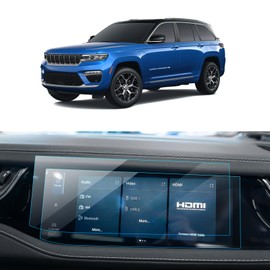 LANTU 2PCS Car Screen Protector for Grand Cherokee L 2023 2024 2025 Accessories Passenger Nano Touchscreen Protector Film HD Clear Anti Fingerprint 10.1''