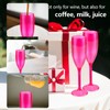 XUWAIDSGN Champagne Flute Acrylic Champagne Glasses Wedding Toasting Champagne Flute