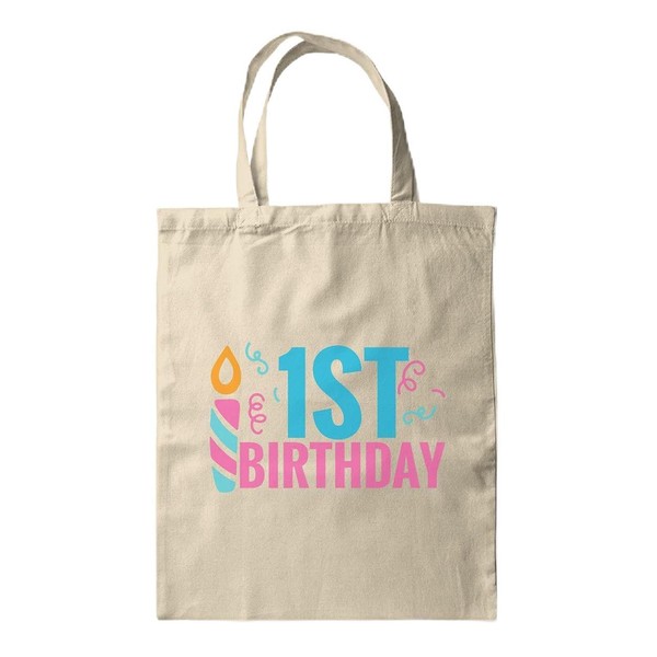 BWW Print - 1St Birthday - Gift Bag | Canvas