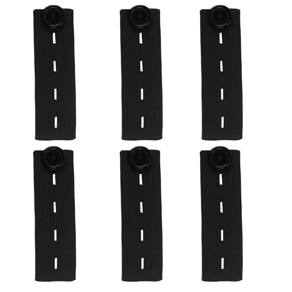 Gorise 6 Pcs Elastic Waist Extenders Button Extender Adjustable Waist