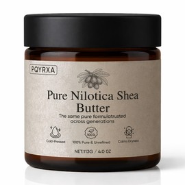 Shea Butter, Organic Pure Nilotica Shea Butter, Relieve Dryness and Roughness, Deeply Moisturize the Skin, Body & Hair Care, Fast-Absorbing & Non-Greasy, 113g