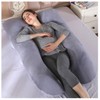 LNGJIN U-shaped pillowcase for pregnancy pillow, 140 x 80 cm,