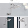 Nearmoon S Shaped Shower Head Riser Pipe, Shower Head Extender
