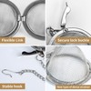Stainless Steel Mesh Tea Ball with Chain, 8Pcs Stainless Steel