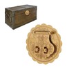 Brass Hasp Buckle Lock Retro Design 8cm Diameter Rust Resistance