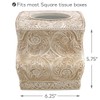 Creative Scents Victoria Tissue Box Cover Square – Beige Tissue