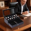 AUTOARK Leather & Velvet 12 Watch Box Jewelry Case and