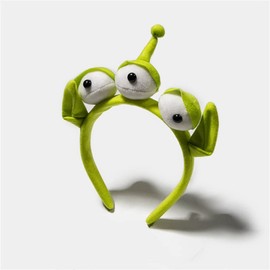 Plush Three-Eyed Headband Personality Funny Anime Headwear Hairpin Pressure Hair Photo Headband Headband Cute Eyes Elastic Headband Suitable for Face Wash Makeup