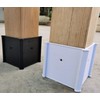 Myard Post Protectors with Screws for 4x4 Inches (Actual 3.5X3.5)