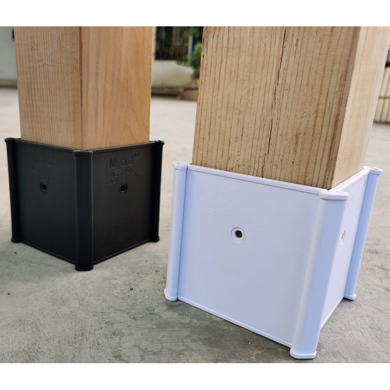Myard Post Protectors with Screws for 4x4 Inches (Actual 3.5X3.5)