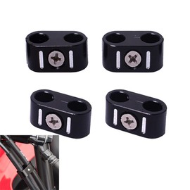 H-Ruo Motorcycle Brake Throttle Cable Clamp Wire Line Holder Organizer Compatible with Harley Softail 1984-2018
