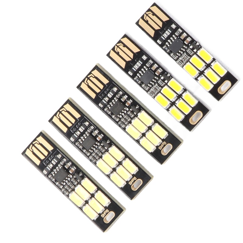 5PCS USB Night Light Stepless Dimming Touch Sensor Switch Mini