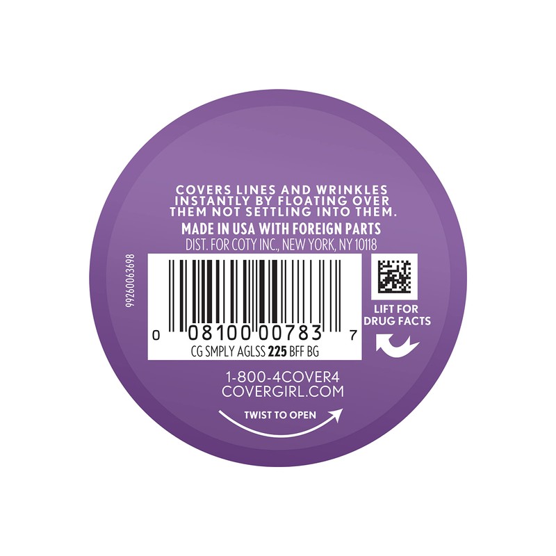 COVERGIRL Simply Ageless Instant Wrinkle Defying Foundation, SPF 28, Hyaluronic