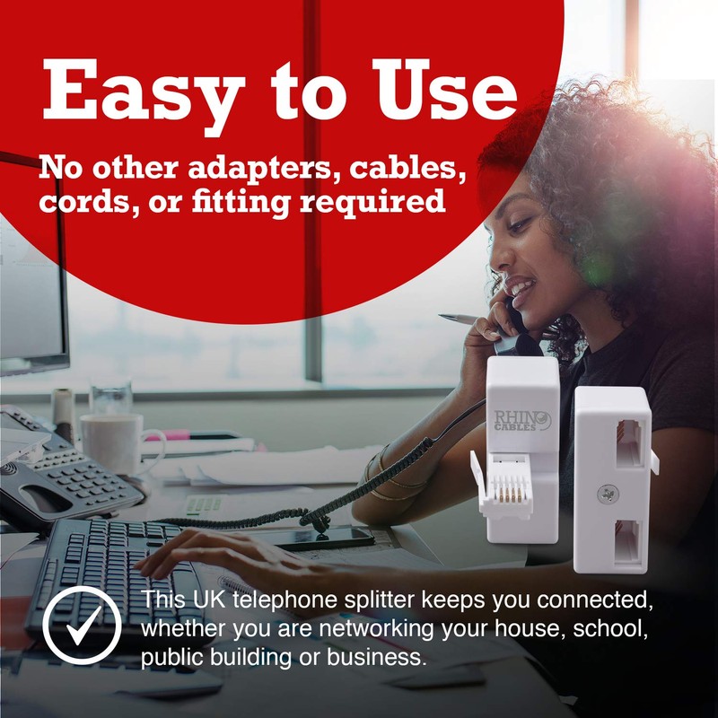 rhinocables BT Socket Adapter — Double 2-Way/Triple 3-Way/Quad 4-Way Splitter