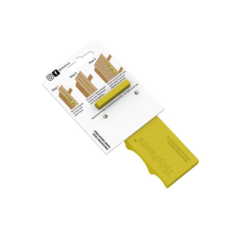 TidyFence - Professional Standard Fence Board Spacer for Feather Edge
