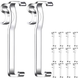 Valance Clips for Blinds, 3.25 Inch Valance Clips, Clear Plastic Valance Clips, Hidden Valance Clips for Horizontal Blind Valance (12 PCS)