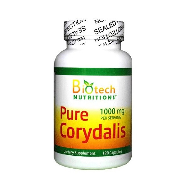 Biotech Nutritions Pure Corydalis Dietary Supplement 10:1 Extract 1000 mg