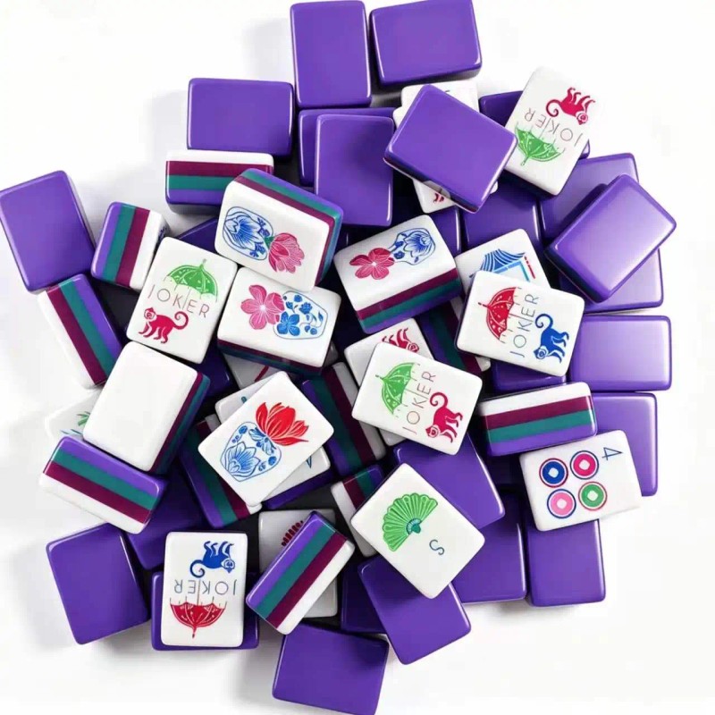 ,Acrylic Luxury Mahjong,American Mahjong Set with 160 Tiles,Custom 4-Layer American