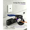 VCELINK RJ45 Crimp Tool, All-In-One Ethernet Pass Through Crimper for