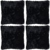 Adore 4 x Super Soft Faux Fur Cushion Cover Covers