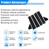 Priprilod Cover Pillar Posts Door Window Trim Gloss Black Fit
