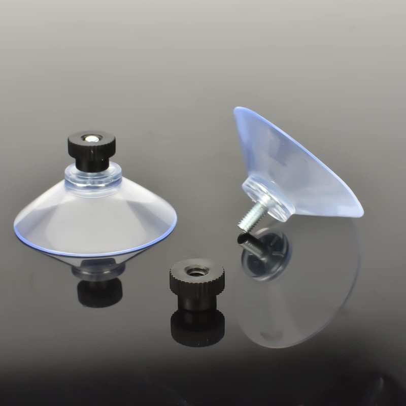 AccEncyc Suction Cup 40 mm Glass Suction Pads Clear PVC