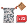 Two's Company Sos Emergency Kit with Tin Box and Drawstring
