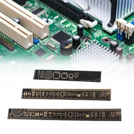 3 Piece Multifunctional Circuit Board Ruler Set for Electronics Engineers, Includes 6.3/7.87/10.23i PCB u Gauge, Ideal Engineer Ruler Set