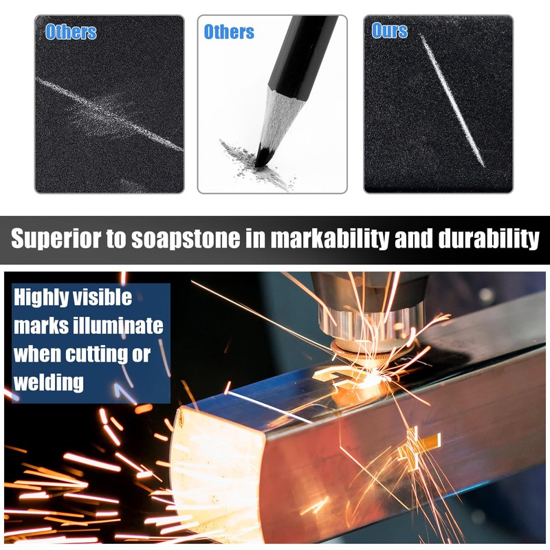 2 Pcs Welders Pencil with 48 PCS Round Refills Mechanical