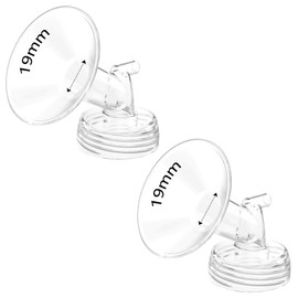 Pack of 2 27 mm Breast Shield Flange, Compatible with Spectra S1 Spectra S2 Spectra 9 Plus, Not Original Spectra Pump Parts Replace Spectra S2 Pump Parts Spectra Flange