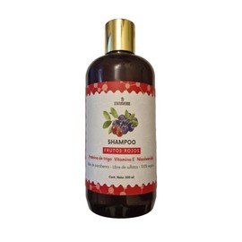 Shampoo NIACINAMIDA, KERATINA,PROTEINA DE TRIGO, FRUTOS ROJOS- LIBRE DE SULFATOS Y PARABENOS 500ML.