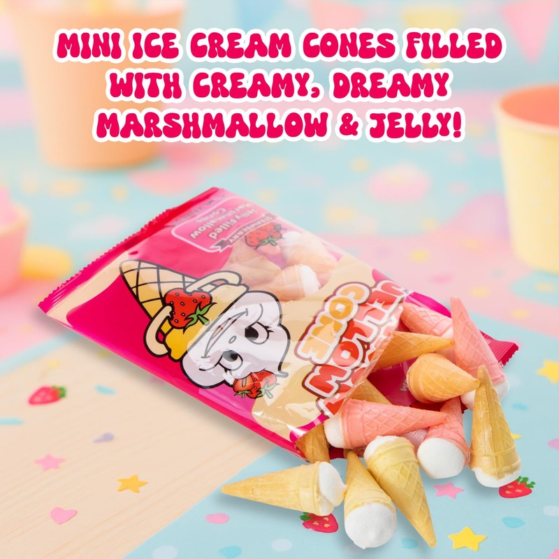 Josh Bosh Marsh Jellow Cone Candy 3-Pack – Jelly Filled