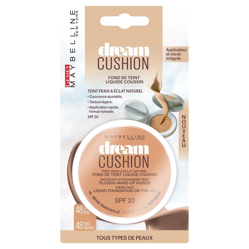 Maybelline Dream Cushion Liquid Foundation 48 Beige Ensoleillé 14,6 g