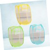 Ciieeo Nylon Laundry Storage Baskets Set Foldable Mesh Clothing Baskets