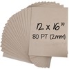 Heavy-Duty Chipboard Sheets 12 x 16 in - 80 PT