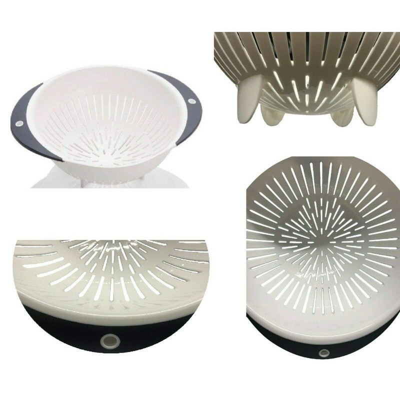 Royal Cuisine Plastic Colander Fruit Washing Basket Deep Food Strainer