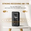 LEOTEC Small Pocket Radios, Battery Operated AM FM Radio, DBS