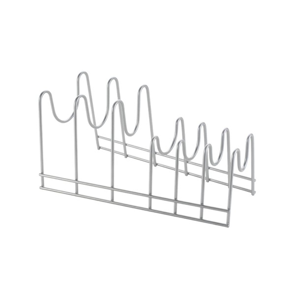 Metaltex Lido Topfdeckelhalter, Metall, Silber, 14 x 16 x 28