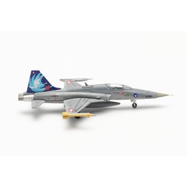 Herpa Military Model Aircraft Swiss Air Force Northrop F-5E Tiger II Aviator Squadron 19 "Swans", Emmen Air Base, Scale 1:200 - Model Building Aircraft, Aircraft Model, Miniature Decoration, Army