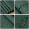 SANLEHAUSE Linen Table Runner, Dark Green, 32 x 180 cm,